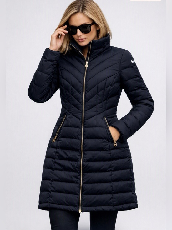 Michael Kors Jackets & Blazers - MICHAEL KORS Black Quilted Puffer Long Coat